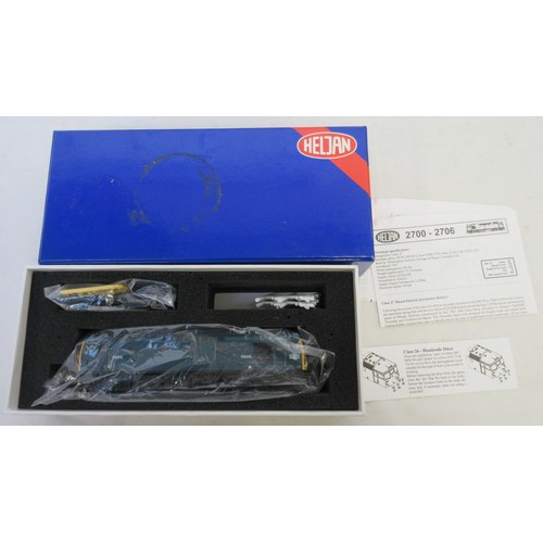 50 - Two OO gauge diesel electric locomotive models by Heljan to incl. 1x Class 27 BR green D5401 and 1x ... 