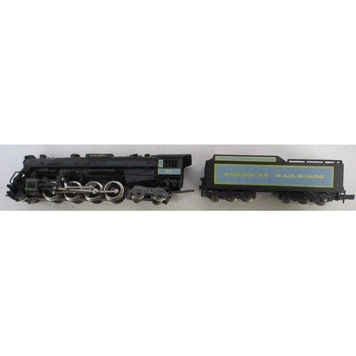 21 - Seven boxed N gauge American steam locomotive models from Rivarossi, Lima, and Atlas, most models ex... 