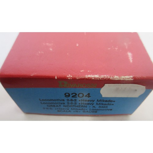 21 - Seven boxed N gauge American steam locomotive models from Rivarossi, Lima, and Atlas, most models ex... 