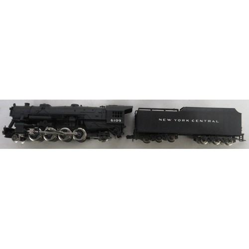 21 - Seven boxed N gauge American steam locomotive models from Rivarossi, Lima, and Atlas, most models ex... 