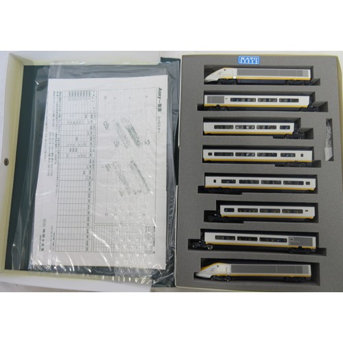 24 - Four boxed Kato N gauge sets incl. P42 locomotive set Amtrak Phase IV and Southern Pacific/Daylight ... 