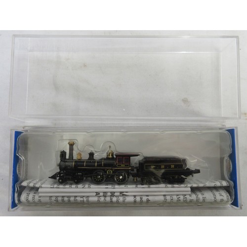 25 - Seven boxed N gauge American steam locomotive models from Bachmann and Atlas, also incl. one unboxed... 