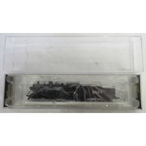 25 - Seven boxed N gauge American steam locomotive models from Bachmann and Atlas, also incl. one unboxed... 