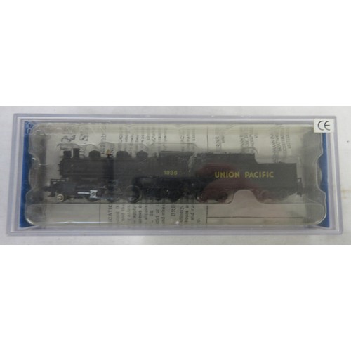 26 - Seven boxed N gauge American steam locomotive models from Bachmann, Arnold, Rivarossi, also incl. th... 
