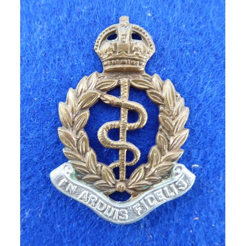 Two frames of military badges titled 'Corps 1,2'. Army Medical Corps, R ...