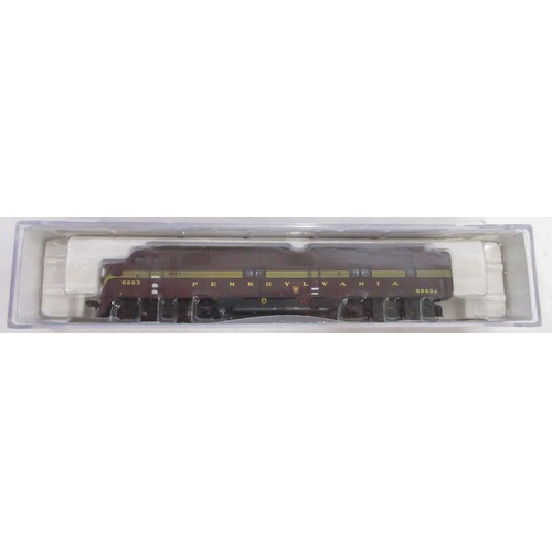 27 - Eight boxed American N gauge electric diesel locomotive models from Bachmann, Arnold, Atlas etc., al... 