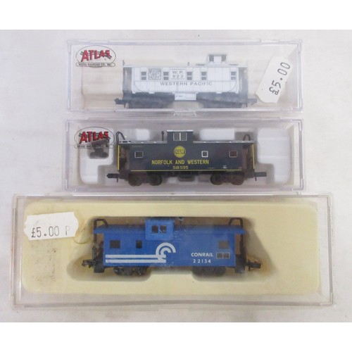 27 - Eight boxed American N gauge electric diesel locomotive models from Bachmann, Arnold, Atlas etc., al... 