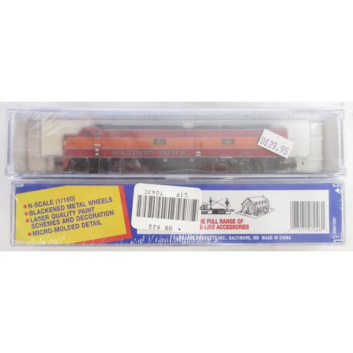 28 - Ten boxed N gauge American electric steam locomotive models from Atlas and Life Like incl. 'Union Pa... 