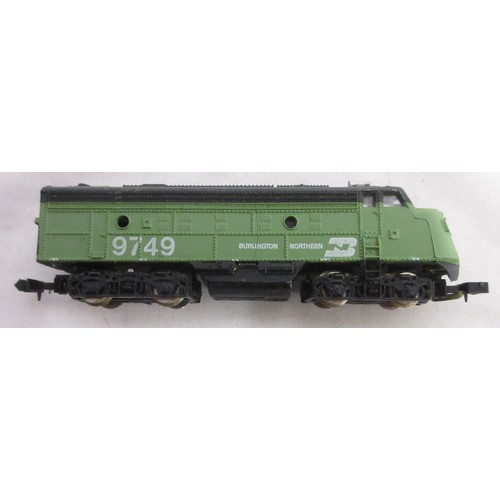 29 - Nine boxed N gauge American electric steam locomotive models from various makers incl. Bachmann, Con... 