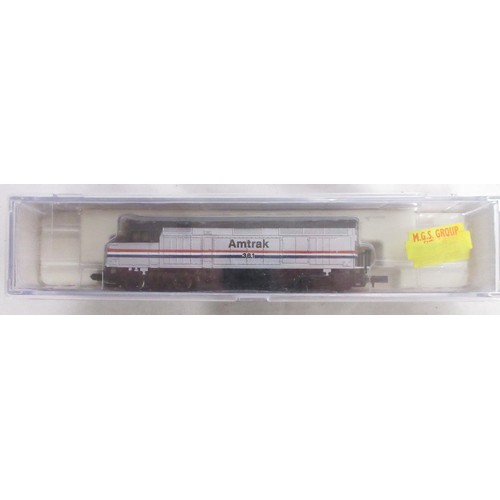29 - Nine boxed N gauge American electric steam locomotive models from various makers incl. Bachmann, Con... 