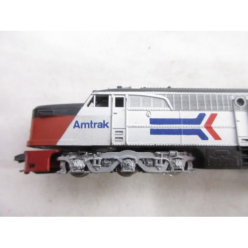 29 - Nine boxed N gauge American electric steam locomotive models from various makers incl. Bachmann, Con... 
