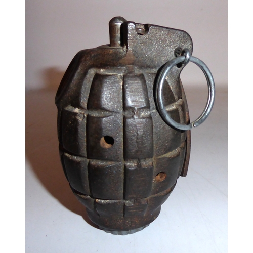 Inert number 36 WWII period Mills Bomb Grenade, with stamp markings (z ...