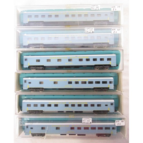 38 - Assorted collection of boxed N gauge railway coaches mostly from Rivarossi and Con-Cor, examples inc... 