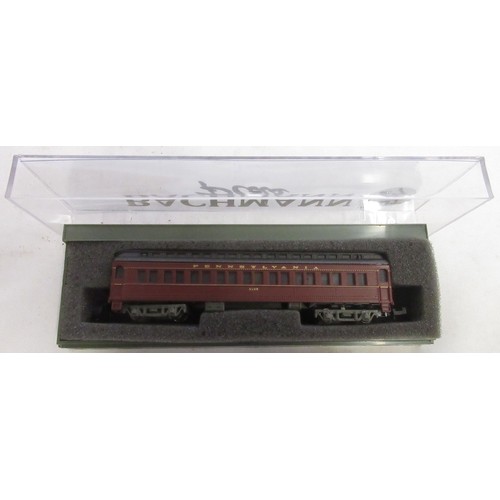 38 - Assorted collection of boxed N gauge railway coaches mostly from Rivarossi and Con-Cor, examples inc... 