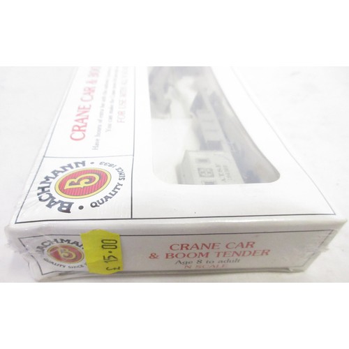 42 - Assorted collection of mostly boxed American N gauge rolling stock from Bachmann (1860 Old Timers), ... 
