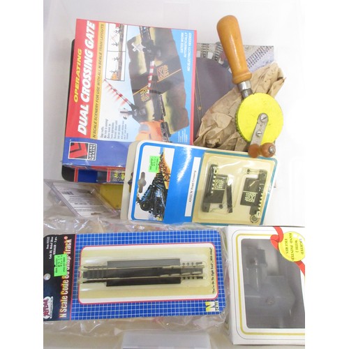 47 - Collection of mostly N gauge model railway accessories in storage drawers to incl. Model Power track... 