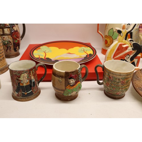 801 - Collection of ceramics, incl. Beswick 'Hamlet-be Thou a Spirit of Health' jug; Beswick 'Falstaff Mys... 