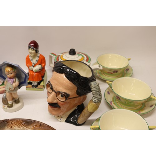 801 - Collection of ceramics, incl. Beswick 'Hamlet-be Thou a Spirit of Health' jug; Beswick 'Falstaff Mys... 