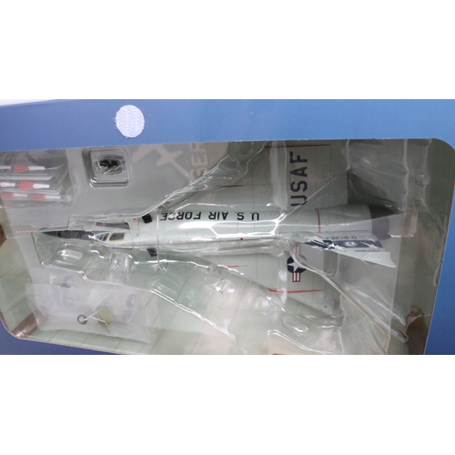 Three 1/72 scale diecast USAF and USN fast jet models from the 1960's ...