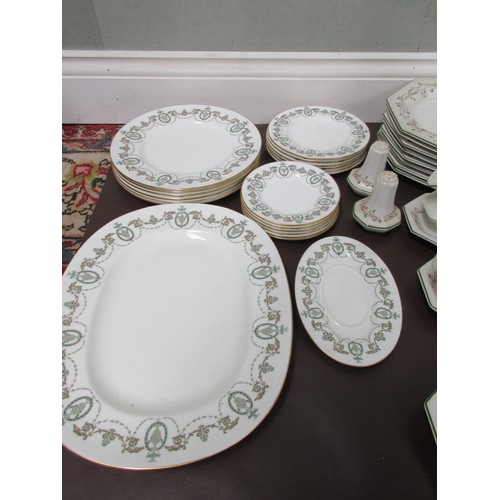 628 - Johnson Brothers Eternal Beau tableware incl. cake plate approx. L30cm, serving bowls, plates, tea p... 