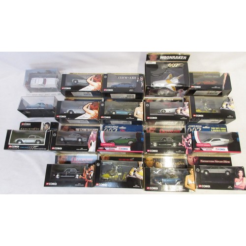 Collection of Corgi James Bond 007 diecast model vehicles, mostly 1/36 ...