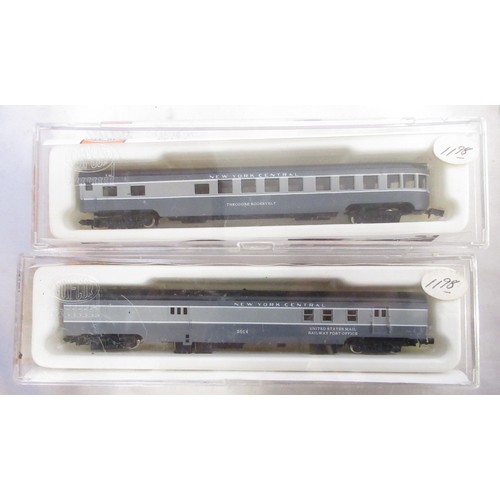 40 - Assorted collection of boxed N gauge railway coaches mostly from Rivarossi and Con-Cor, some Bachman... 