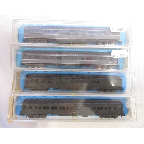 40 - Assorted collection of boxed N gauge railway coaches mostly from Rivarossi and Con-Cor, some Bachman... 
