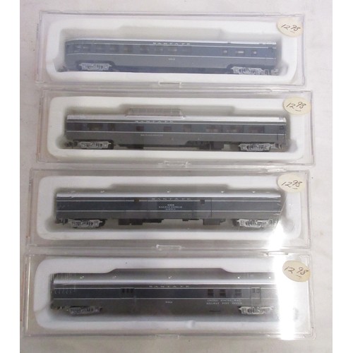 40 - Assorted collection of boxed N gauge railway coaches mostly from Rivarossi and Con-Cor, some Bachman... 