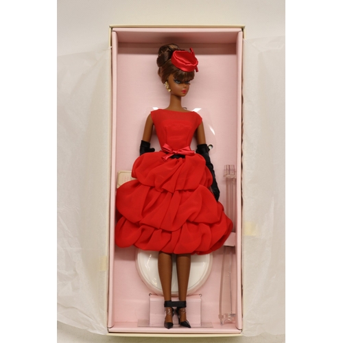 barbie red and gold dress Barbie- Fashion Model Collection 'Little Dress' by Mattel, Label Collection (CGT26) Christmas