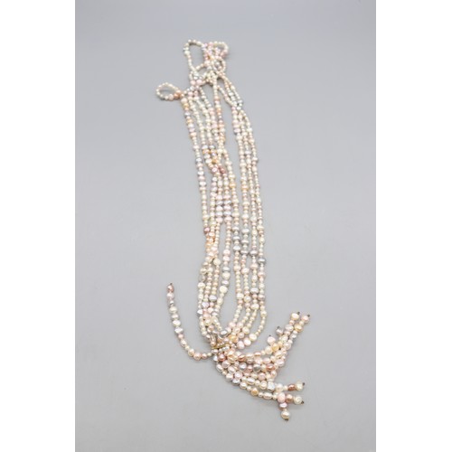 45 - Mixed lot of gold-mounted pearl jewellery, comprising a hallmarked 9ct yellow gold multi-strand pear... 