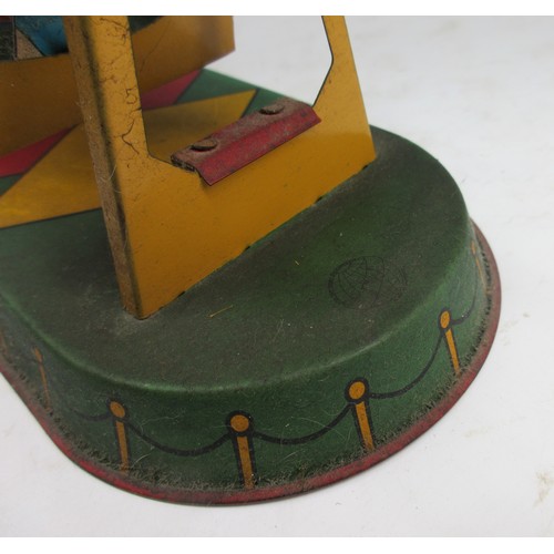 56 - The Janet Ellis Collection - Model of tin friction carnival ride 'Boat Swings', by Joseph Wagner, H1... 
