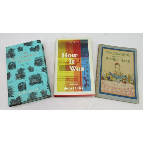 54 - The Janet Ellis Collection - Collection of books; incl. a signed copy of 'The Butcher's Hook' by Jan... 