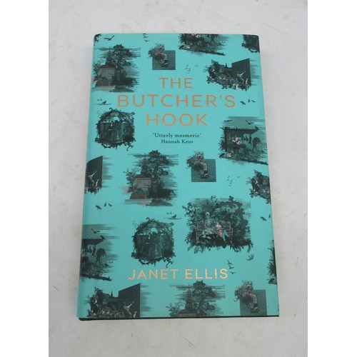 54 - The Janet Ellis Collection - Collection of books; incl. a signed copy of 'The Butcher's Hook' by Jan... 
