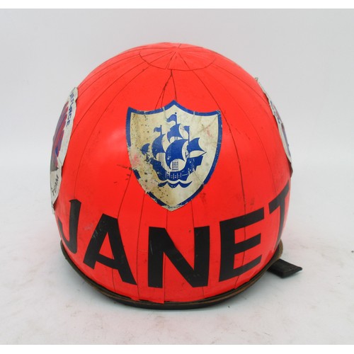 53 - The Janet Ellis Collection - Helmet worn by Janet Ellis during her 20,000 feet free fall, as seen in... 