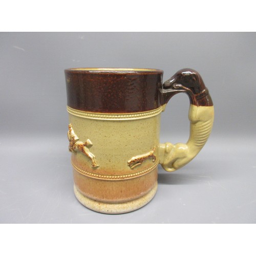 652 - Collection of brown salt glazed ceramics; incl. large stoneware jug, approx. H33cm; Denby stoneware ... 