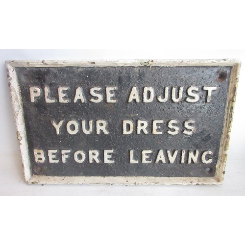 Great Western Railway (GWR) 'PLEASE ADJUST YOUR DRESS BEFORE LEAVING ...