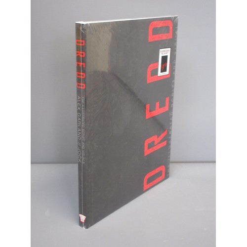 Three signed Dredd books incl. two Garland (Alex) and Jock, Dredd The ...
