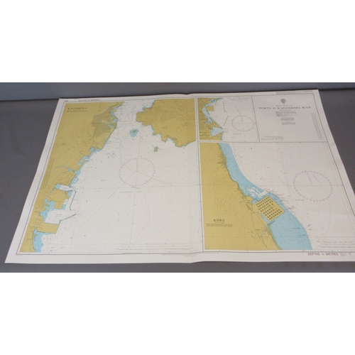 Large collection of naval maps/charts covering Ports and Coasts ...