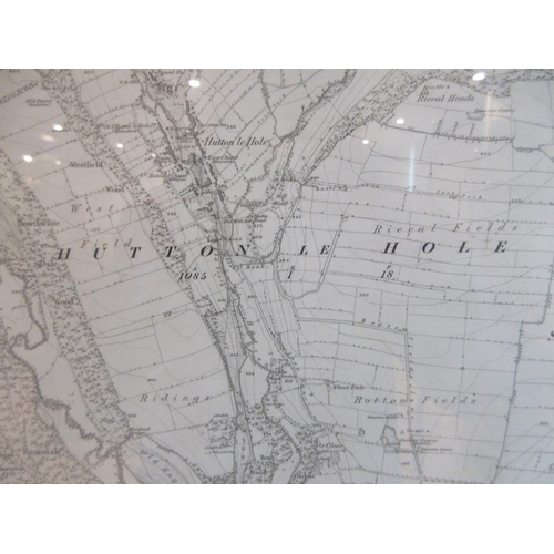Victorian Ordnance Survey Map of Yorkshire sheet 74, around Lastingham ...