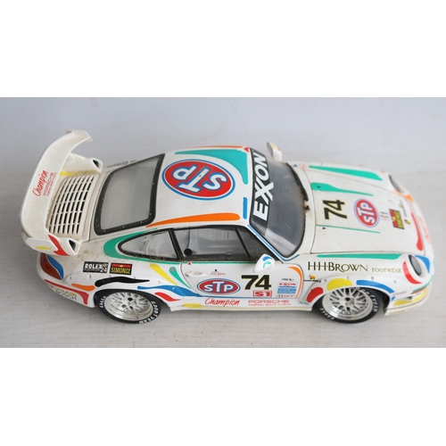 56 - Collection of 1/18 and 1/24 scale racing car models to include 5x boxed examples including 2x Merced... 