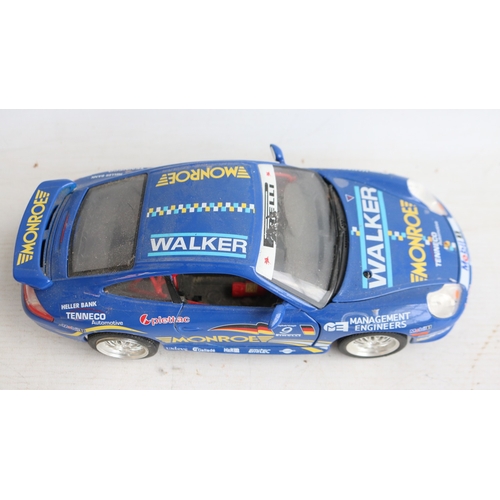 56 - Collection of 1/18 and 1/24 scale racing car models to include 5x boxed examples including 2x Merced... 