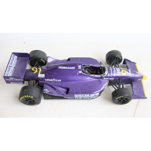 56 - Collection of 1/18 and 1/24 scale racing car models to include 5x boxed examples including 2x Merced... 
