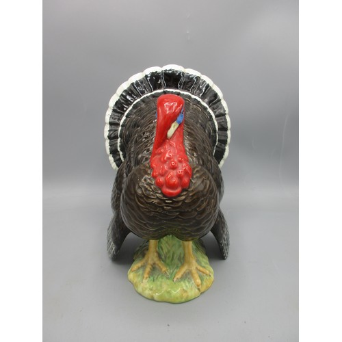 Beswick Turkey, bronze, 1957, gloss, backstamped to base, H18cm