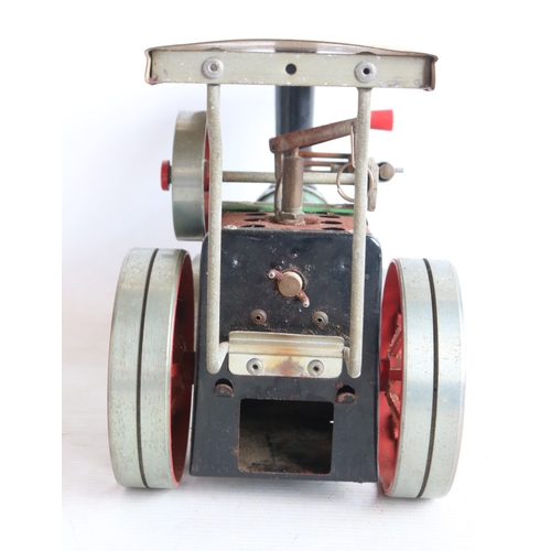 2 - Mamod T.E.1a live steam tractor in fair previously used condition with funnel and steering rod, box ... 