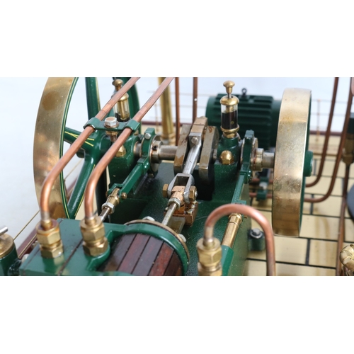 7 - Maxwell Hemmens gas powered live steam 'Mill Engine Plant' model No 10 in superb condition, complete... 