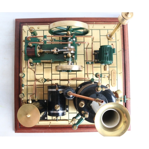 7 - Maxwell Hemmens gas powered live steam 'Mill Engine Plant' model No 10 in superb condition, complete... 
