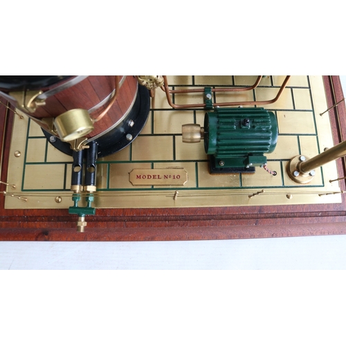7 - Maxwell Hemmens gas powered live steam 'Mill Engine Plant' model No 10 in superb condition, complete... 