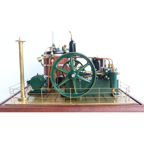 7 - Maxwell Hemmens gas powered live steam 'Mill Engine Plant' model No 10 in superb condition, complete... 