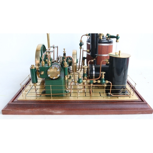 7 - Maxwell Hemmens gas powered live steam 'Mill Engine Plant' model No 10 in superb condition, complete... 
