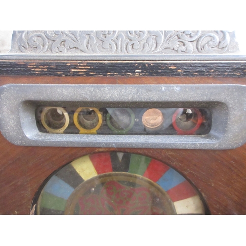 12 - British Manufactured Style - Caille Ben Hur Penny Counter Wheel Slot Machine, mechanism working at t... 